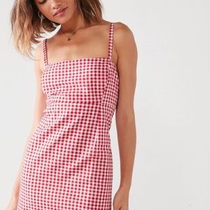 Urban Outfitters Red Gingham Mini Dress!